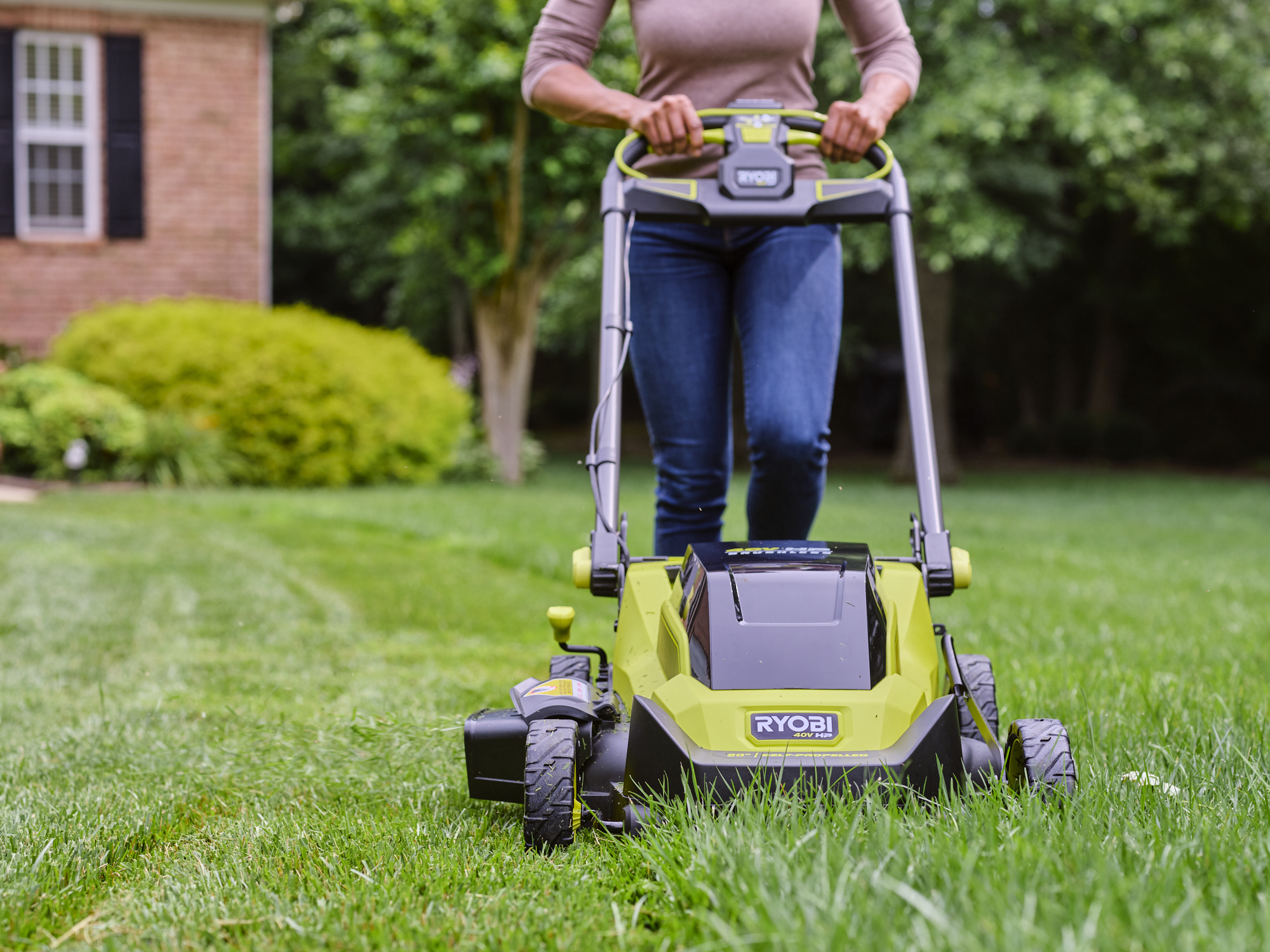 40v Lithium Home Depot Ryobi Lawn Mower 40v Ryobi 18V ONE+ HP 40cm